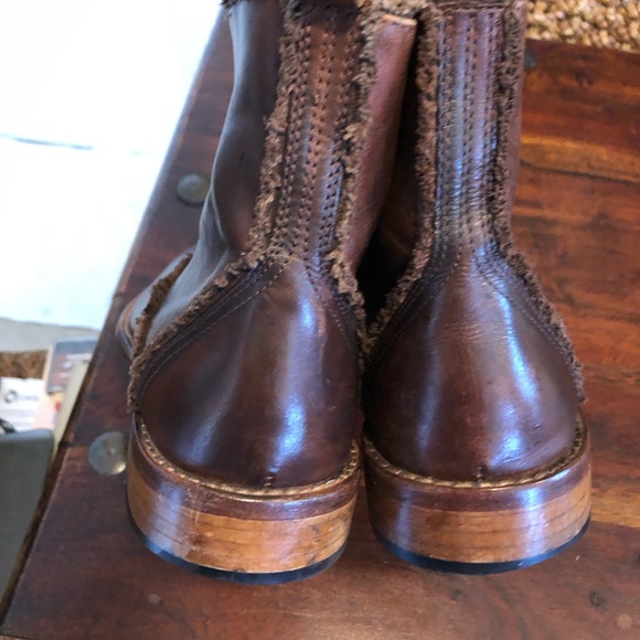 Men’s Red Tape Brown Leather Zip Up Boots/ Size 9 - Picture 8 of 15